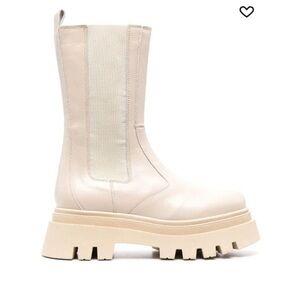 ALOHAS Cream Ankle Boots